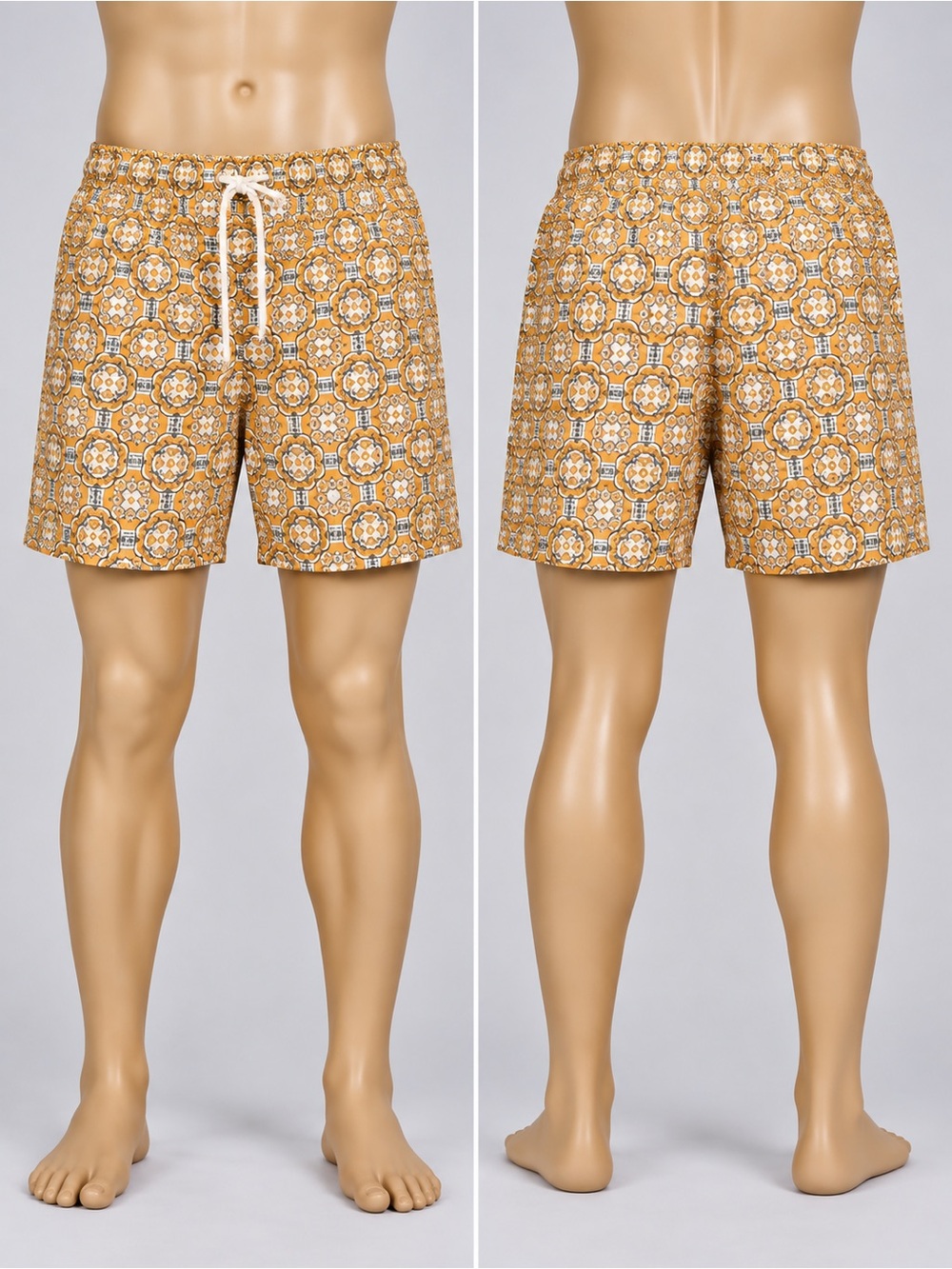 Target 🎯 Goodfellow & Co Mustard Yellow Patterned Athletic Shorts